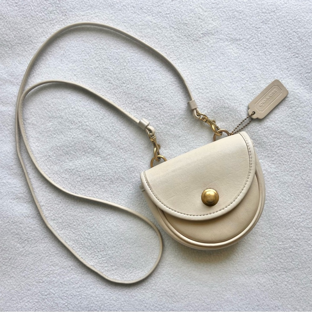 Rare Vintage Coach Mini Belt Bag Bone Color 9826 Crossbody Bag